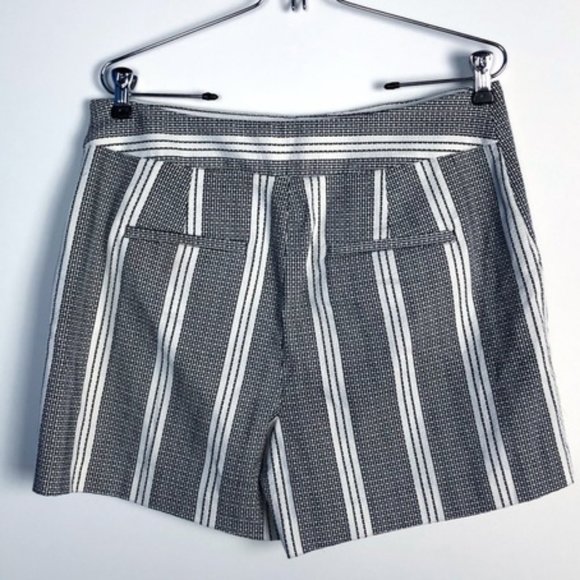 Ann Taylor Size 8 Black Striped City Shorts $59 - Picture 6 of 7